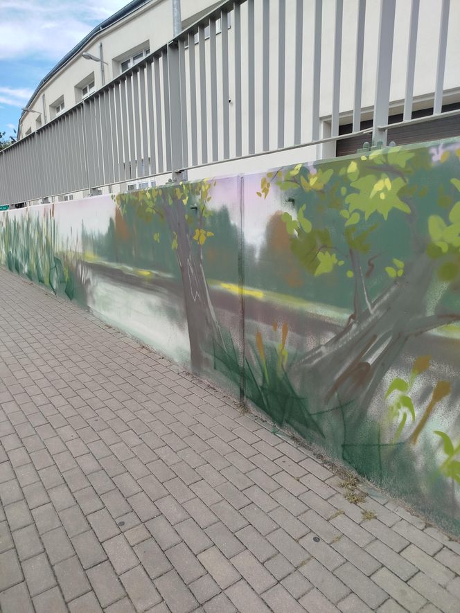 Kolorowe grafiki w siedleckim tunelu pod torami