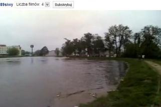 Powódź w Częstochowie, wały przy parku Narutowicza