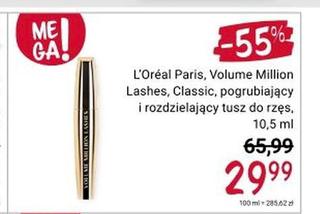 Tusz do rzęs pogrubiający i rozdzielający L’Oreal Paris Volume Million Lashes, Classic 29,99 zł/10,5 ml