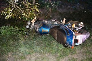 Dramat pod Mławą. Kompletnie pijany roztrzaskał się na drodze motocyklem