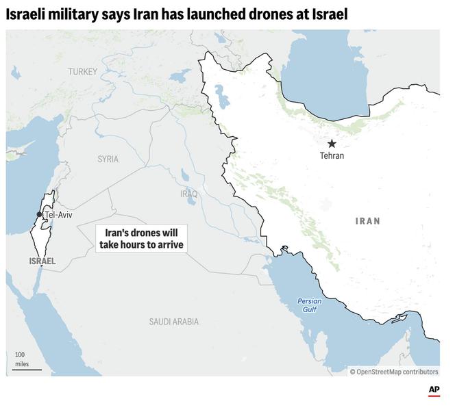 Atak Iranu na Izrael. Drony zestrzelone dzięki USA