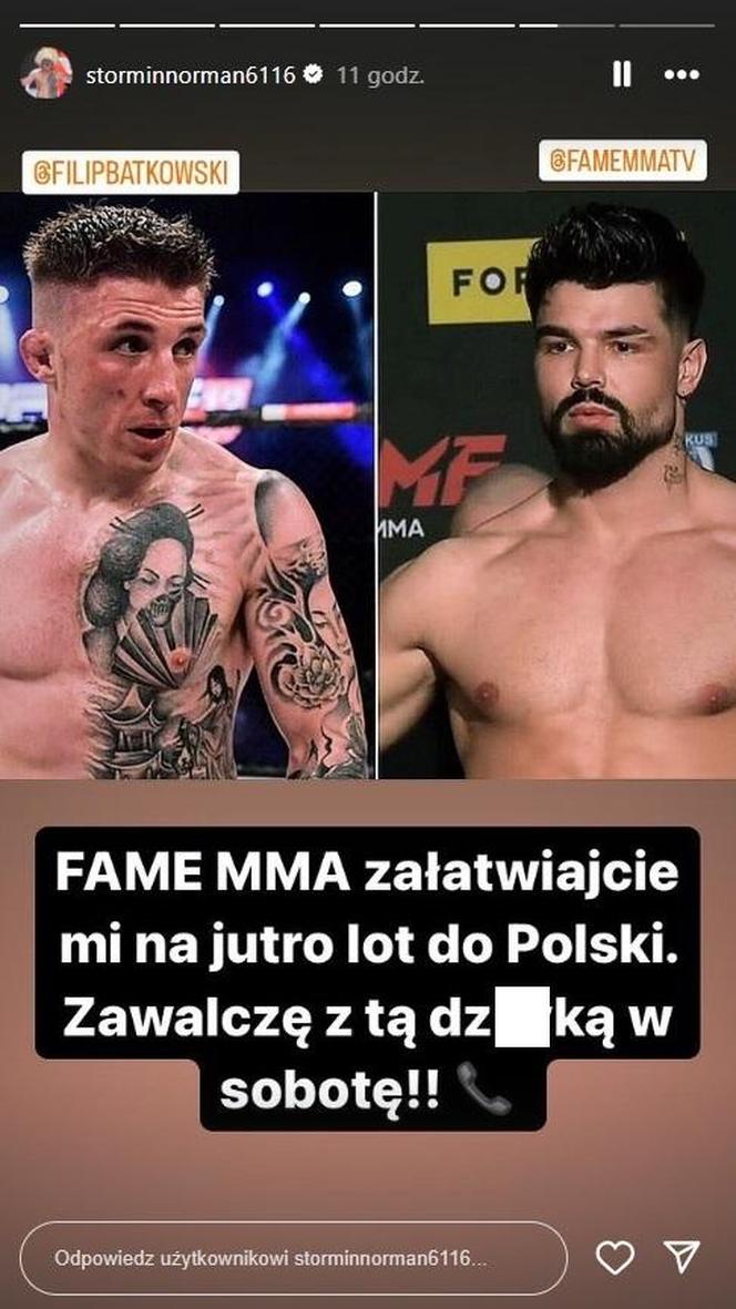 Norman Parke chce się bić z Pawłem Tyburskim na FAME 21