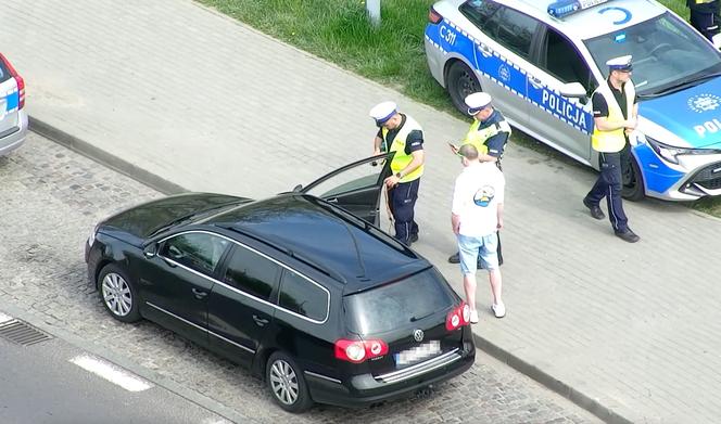 Policyjny dron działał w Toruniu. Uczestnicy "majówki z BMW" ukarani