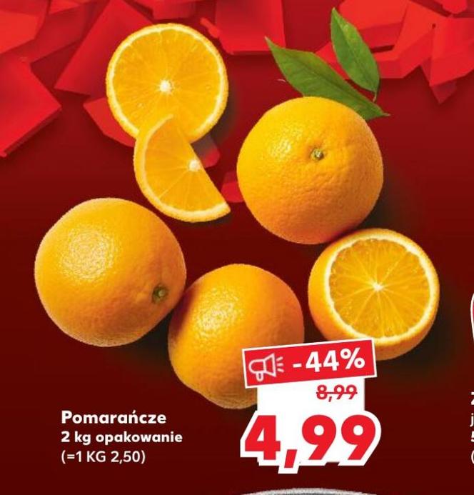 Pomarańcze 4,99 zł za 2 kg