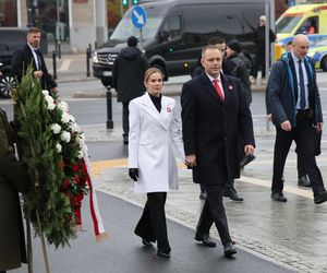 Marta Nawrocka w czasie obchodów Narodowego Święta Niepodległości