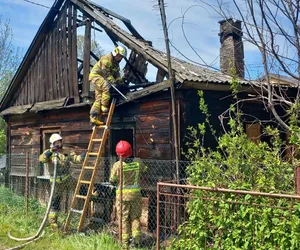 33-latka zginęła w pożarze drewnianego domu