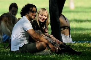 Monika Miller z partnerem