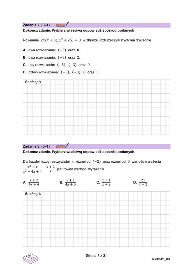 Matura 2025: matematyka 6.05.2025. Arkusze CKE i odpowiedzi. Poziom podstawowy 1 i 2 część [Formuła 2023]