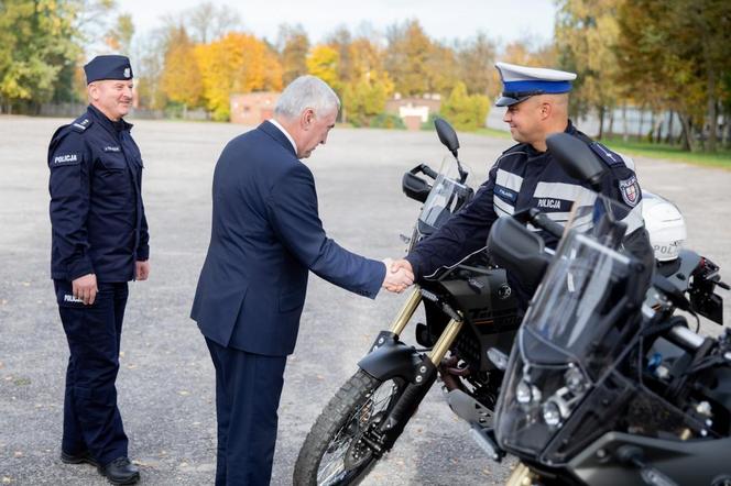 Motocykle enduro dla policji ze województwa świętokrzyskiego. Będą służyć do patrolowania tras (2)