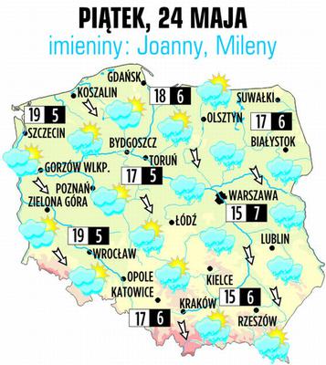 Pogoda 24 maja