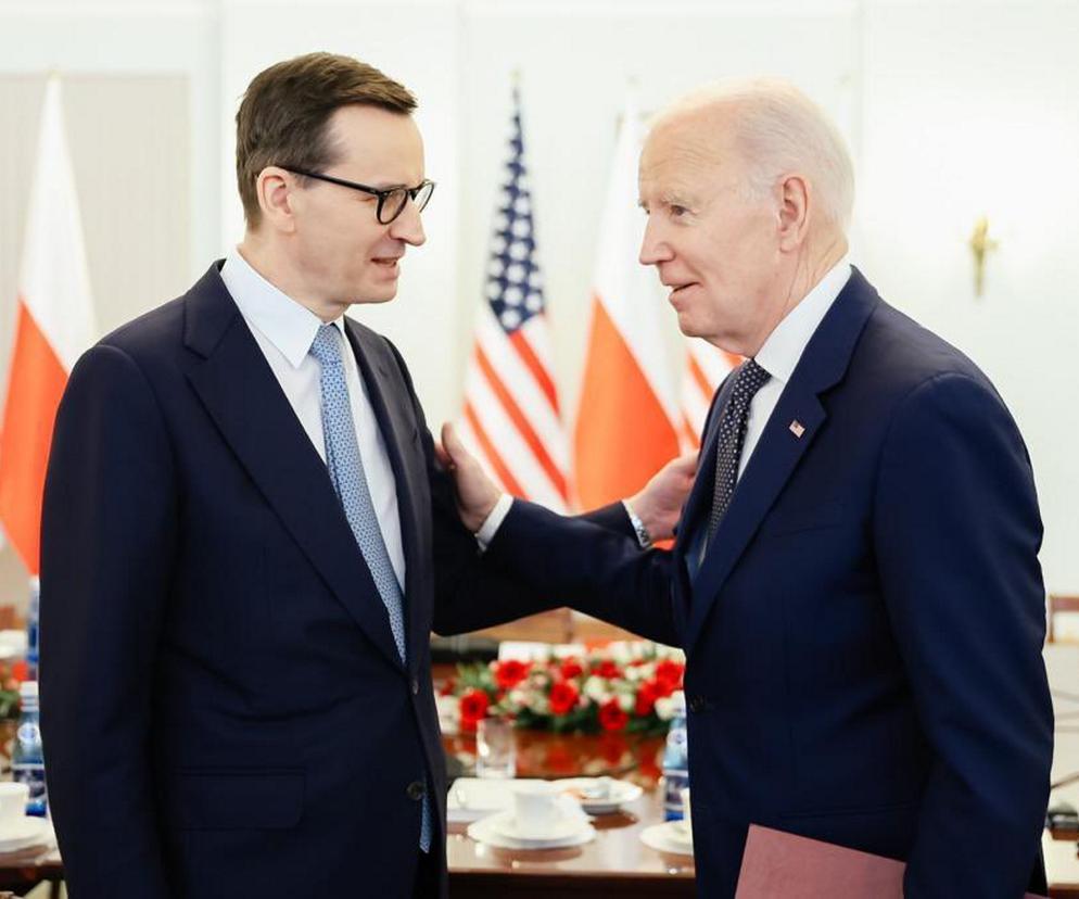 Mateusz Morawiecki spotkał się z Dudą i Bidenem