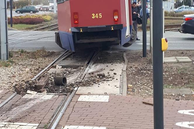 Wykolejenie tramwaju w Bydgoszczy