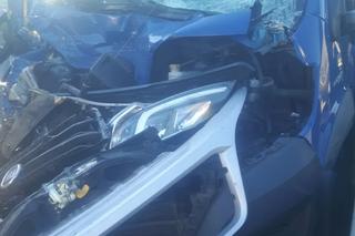 Kolzija na 501 km autostrady A4 w kierunku Krakowa