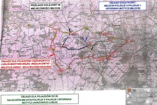 Lublin/Nałęczów - utrudnienia w Miłocinie na DW 830