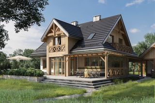 Domy klasyczne, a jednocześnie nowoczesne - 5 projektów tradycyjnych domów w modnej aranżacji