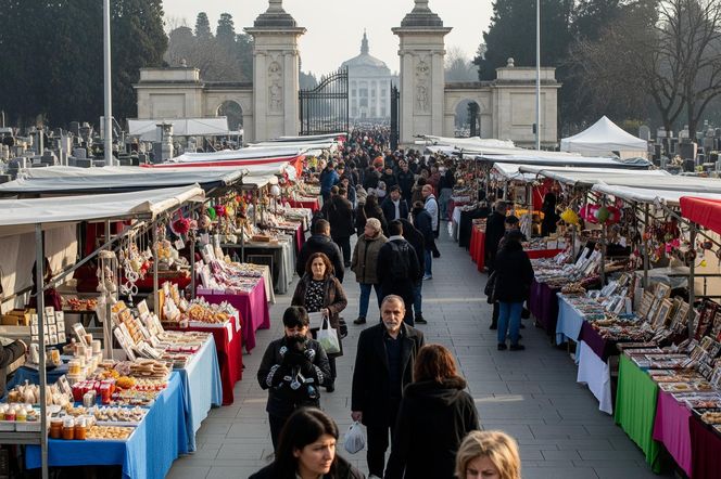 Książulo pokazał jarmark pod cmentarzem. Czy to już nowa tradycja?