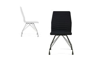 Czarno-białe krzesła Spider Iker