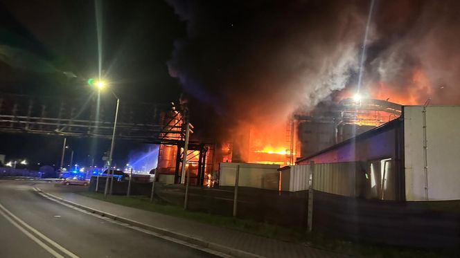 Pożar hali w Szczecinie