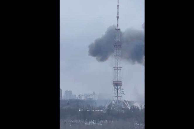 Rosyjski atak na wieżę telewizyjną w Kijowie