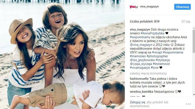 Anna Przybylska w sesji zdjęciowej dla Vivy