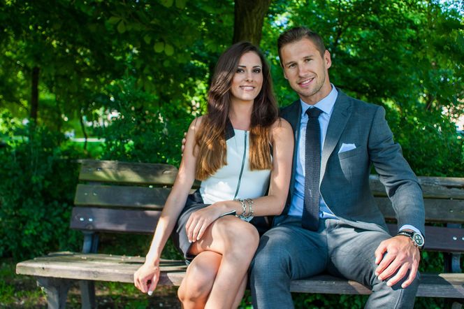 Celia Jaunat i Grzegorz Krychowiak