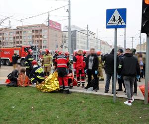 Wypadek w Szczecinie plac Rodła 