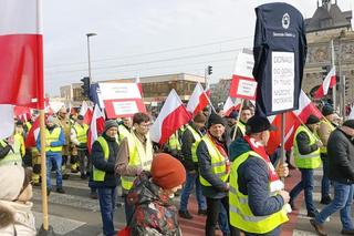 Strajk rolników w Gdańsku. Co na transparentach?