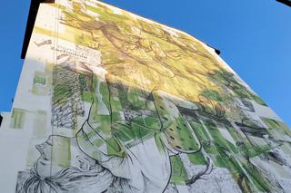 Ekologiczny mural przy Rondzie Giedroycia w Szczecinie