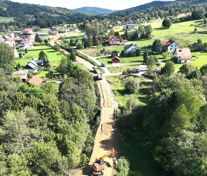 Remont linii Żywiec - Sucha Beskidzka