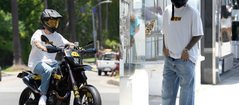 Justin Bieber na motorze
