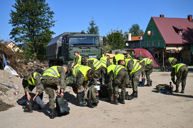 Skutki powodzi w Stroniu Śląskim