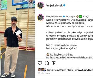 Wybory 2025: Jak głosują gwiazdy? Jacek Jelonek