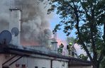 Pożar budynku socjalnego w Człuchowie. Ewakuacja mieszkańców