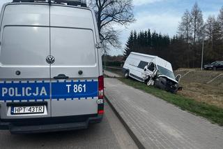 Wypadek w Małdytach. Potrącił rodzinę z dzieckiem