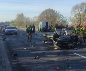 Wypadek w Częstochowie. Karambol 5 pojazdów, jedna osoba poszkodowana