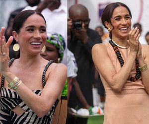 Wszystkie stylizacje Meghan Markle z podróży do Nigerii