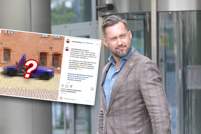 Marcin Prokop i fura za milion. Jak on się do niej zmieścił?