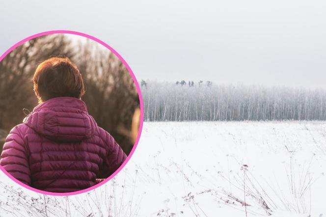 Lubelskie: Zziębnięta i przemoczona seniorka szła przez zaśnieżone pola