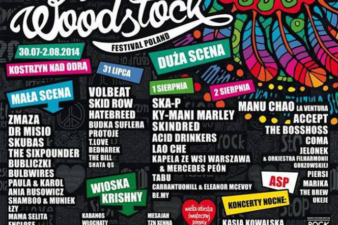 PRZYSTANEK WOODSTOCK 2014: Zespoły. Zobacz line-up i godziny Przystanku Woodstock 2014! [VIDEO]