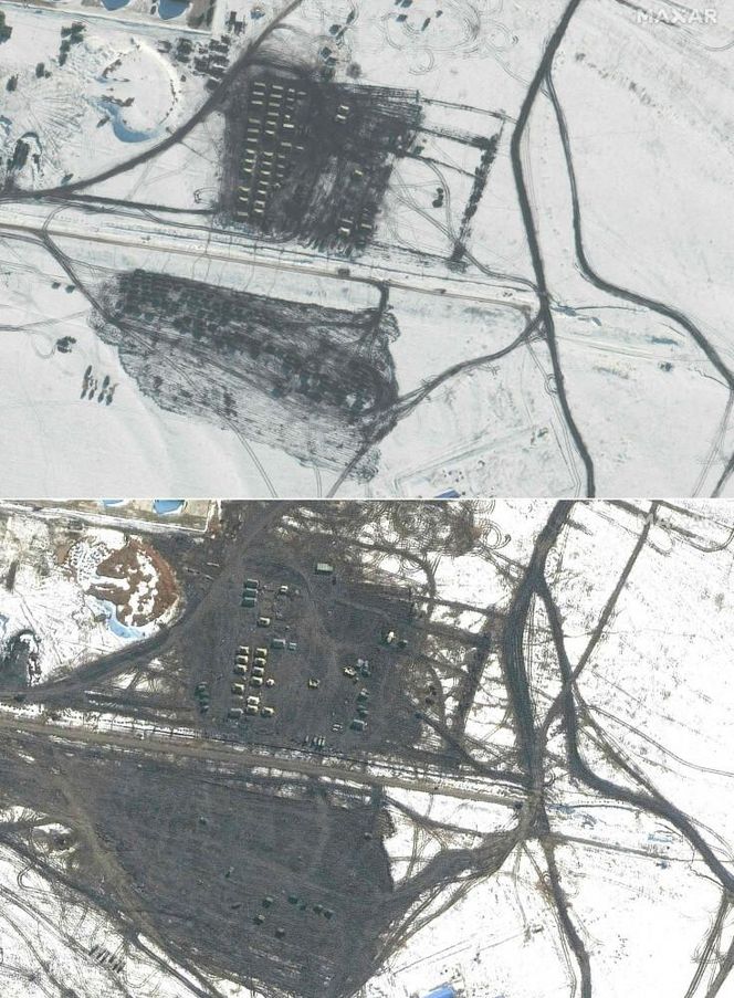 Putin gromadzi sprzęt 50 km od granicy z NATO! Wszystko widać na zdjęciach!