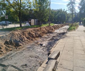 Roboty drogowe na ulicy Błonie w Siedlcach