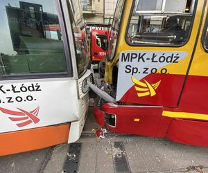 Zderzenie tramwajów na Piotrkowskiej