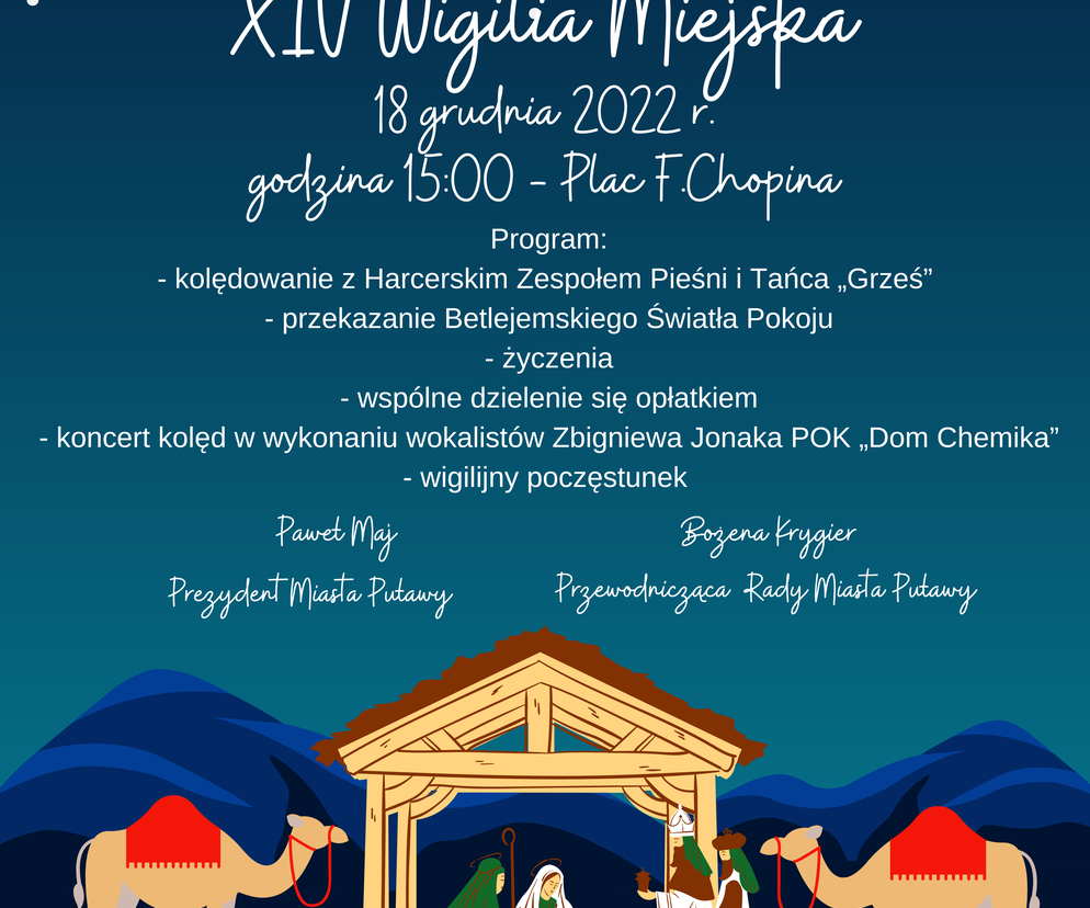 Wigilia Miejska - plakat wydarzenia 