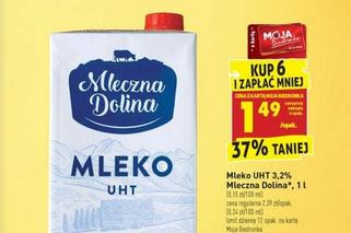 mleko UHT 3,2 proc. 1,49 zł/l