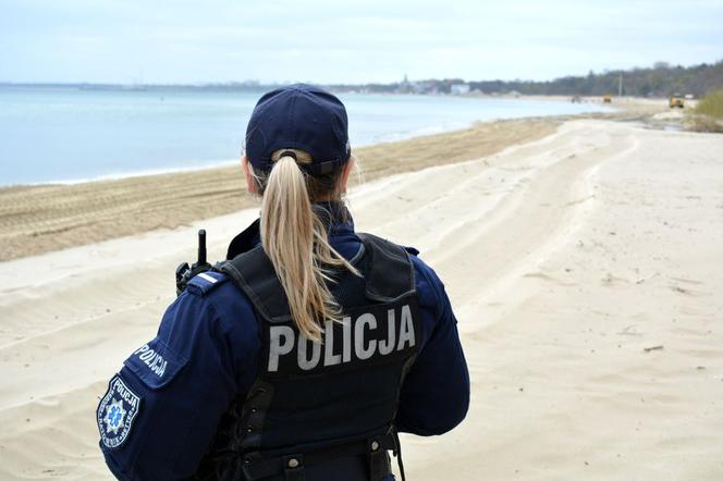 Policja na plaży