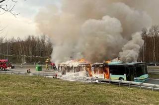 Pożar autobusu: wszyscy cali i zdrowi
