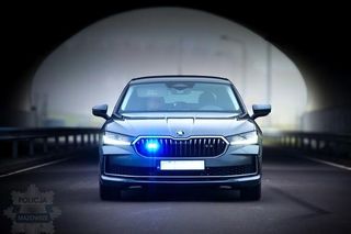 Nieoznakowany radiowóz siedleckiej policji w akcji