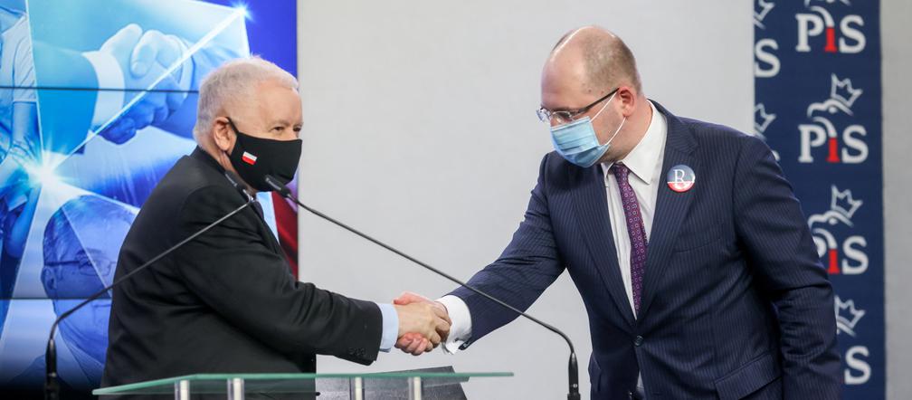 Jarosław Kaczyński i Adam Bielan