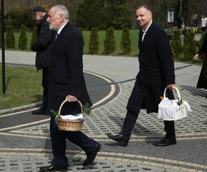 Andrzej Duda z ojcem przynieśli święconki