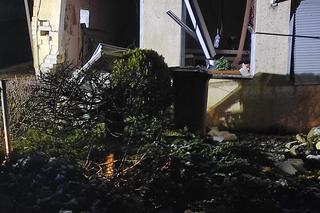 Napad na bank(omat) w pow. łukowskim. Budynek jest zupełnie zniszczony